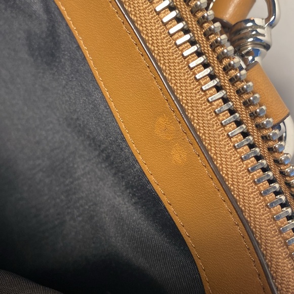 Coach Borough 30348 Tan Camel Leather Satchel Shoulder Bag - Picture 13 of 16